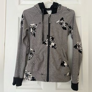 lululemon Floral Zip Sweater